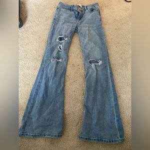 high rise flare jeans for kids